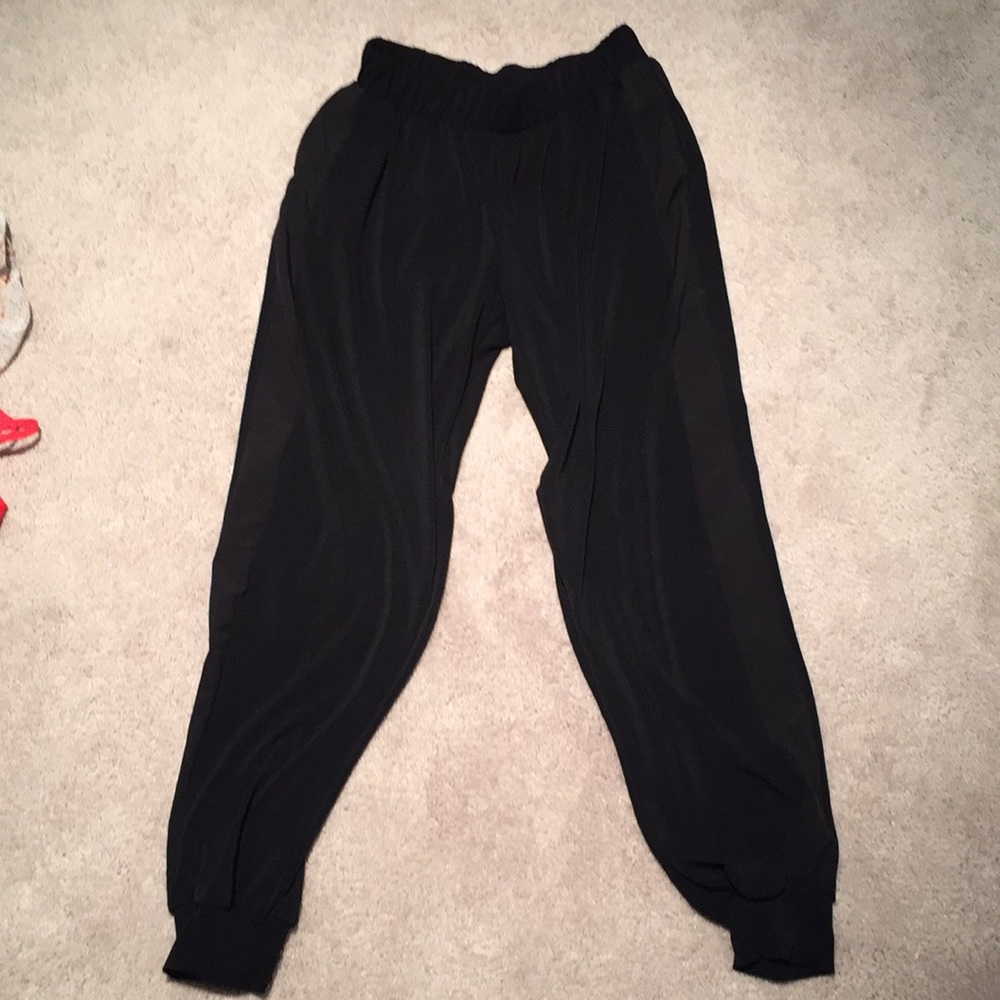Black dress up sweatpants